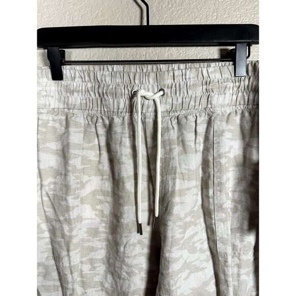 Athleta Joggers Cabo Tide Linen Jogger Pants Camo Neutral Tan Beige Size 22 NWT - Picture 6 of 9